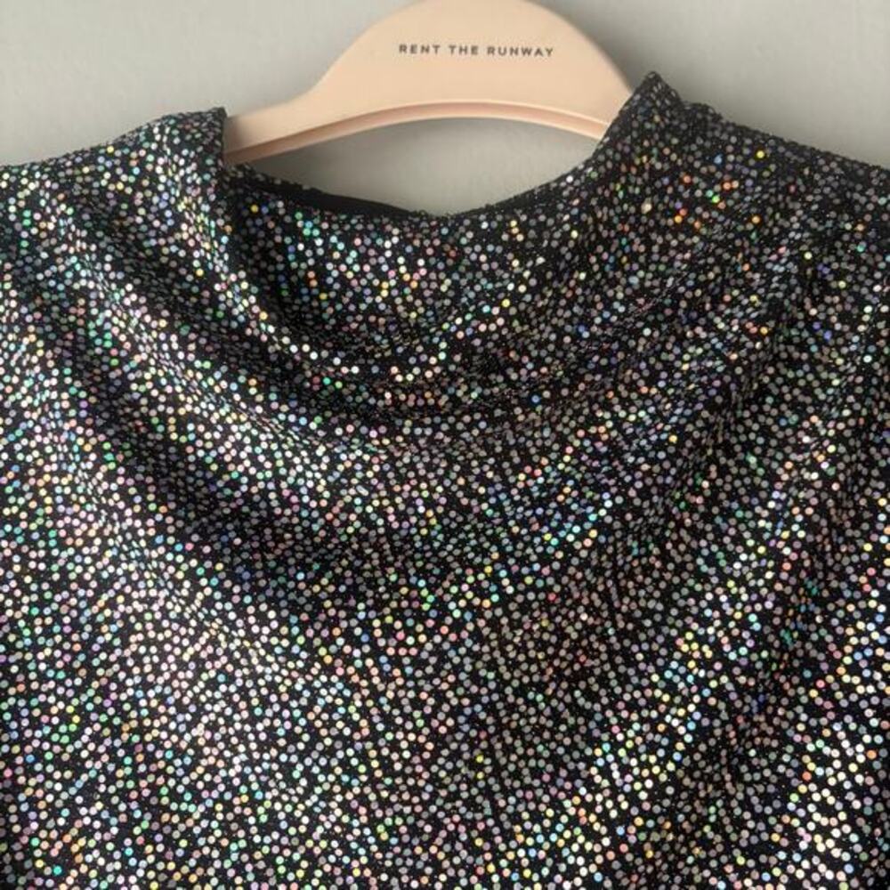 Alexia Admor Rainbow Sequin Dress Size 4 - Picture 10 of 12